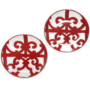 GX H M HERMES BBv[g yA No.1 17cm 11012 BALCON DU GUADALQUIVIR oR f K_LB[ ASSIETTE PAIN ubhv[g M 2Zbg ROUGE bh{zCg