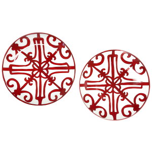 GX H M HERMES BBv[g yA No.6 17cm 11512 BALCON DU GUADALQUIVIR oR f K_LB[ M 2Zbg ROUGE bh{zCg