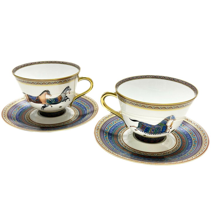 楽天市場】エルメス 食器 ペア HERMES 009885P CHEVAL DORIENT 