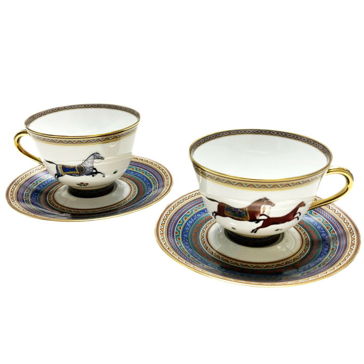 楽天市場】エルメス 食器 ペア HERMES 009886P CHEVAL DORIENT 