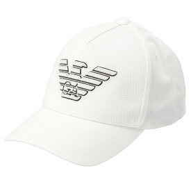 エンポリオアルマーニ EMPORIO ARMANI キャップ 帽子 6278692R556-41610 ベースボールキャップ メンズ ホワイト