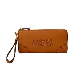 エムシーエム Mode Creation Munich(MCM) 財布 長財布 L字ファスナー MYLDATA04 CO001 AREN ZIPPED WALLET LARGE アレン COGNAC キャメルブラウン系