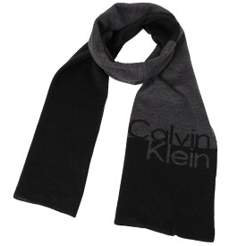 カルバンクライン Calvin Klein(CK) マフラー CK200045C 001 服飾雑貨 ブランドマフラー メンズ Black ブラック+グレー