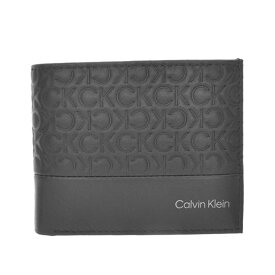 カルバンクライン Calvin Klein(CK) 財布 K50K509626 01I SUBTLE MONO BIFOLD 小銭入れ付き 二つ折り財布 メンズ ブラック