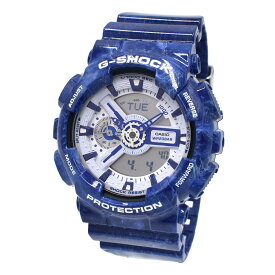 カシオ CASIO 腕時計 G-SHOCK Gショック GA-110BWP-2A ANALOG-DIGITAL 110 SERIES アナログ デジタル アナデジ 時計 メンズ 液晶+ホワイト+ブルー 海外正規品