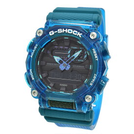 カシオ CASIO 腕時計 G-SHOCK Gショック GA-900SKL-2A ANALOG-DIGITAL SOUND WAVE SERIES アナログ デジタル アナデジ メンズ ウォッチ ブラック+ブルースケルトン 海外正規品