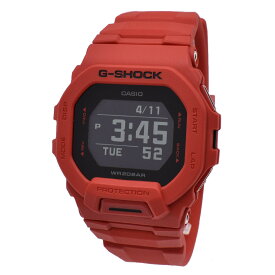 カシオ CASIO 腕時計 G-SHOCK Gショック GBD200RD4DR GBD-200RD-4 G-SQUAD GBD-200 SERIES デジタル時計 メンズ ブラック液晶+レッド 海外正規品