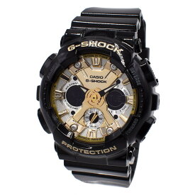 カシオ CASIO 腕時計 G-SHOCK Gショック GMA-S120GB-1A ANALOG-DIGITAL アナログ デジタル アナデジ時計 メンズ レディース ブラック+シルバー+ゴールド 海外正規品