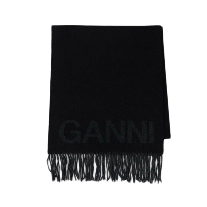 楽天市場】ガニー GANNI ストール マフラー A3905 5755 099 FRINGED  
