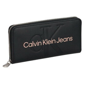 【楽天スーパーSALE対象商品】カルバンクライン ジーンズ Calvin Klein Jeans CK 財布 長財布 ラウンドファスナー長財布 K60K607634 01F ブラック