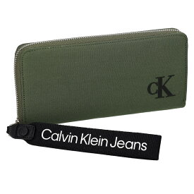 【楽天スーパーSALE対象商品】カルバンクライン ジーンズ Calvin Klein Jeans CK 財布 長財布 ラウンドファスナー長財布 K60K611242 LLP カーキグリーン系
