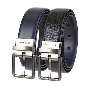 �J���o���N���C�� Calvin Klein(CK) ���U�[ �x���g �r�W�l�X �X�[�c ���� �l�C�r�[ �u���E�� �u���b�N �V���v�� ���o�[�V�u�� 11CK010002 460 �����Y �l�C�r�[+�u���b�N