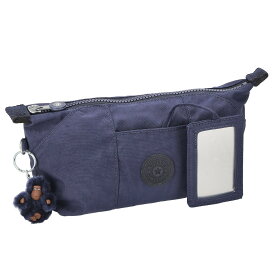 キプリング kipling ポーチ KI3238 17N ART POUCH アートポーチ ミラー付き 化粧ポーチ コスメポーチ 小物入れ レディース ネイビーブルー系