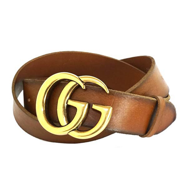 gucci double g belt brown