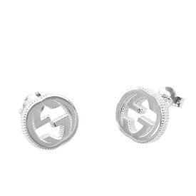 【楽天スーパーSALE対象商品】グッチ GUCCI ピアス 479227 J8400 8106 STUD EARRINGS WITH INTERLOCKING G MOTIF IN ST スタッド イヤリング ウィズ インターロッキング G モチーフ シルバー