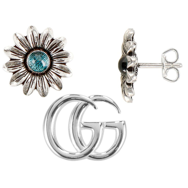 楽天市場】グッチ GUCCI ピアス 527344 I5569 8183 DOUBLE G FLOWER 