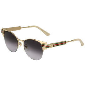 グッチ GUCCI サングラス アジアンフィット GG0521S 001 フォックス型 レディース ゴールド＋マルチカラー＋グレーグラデーション