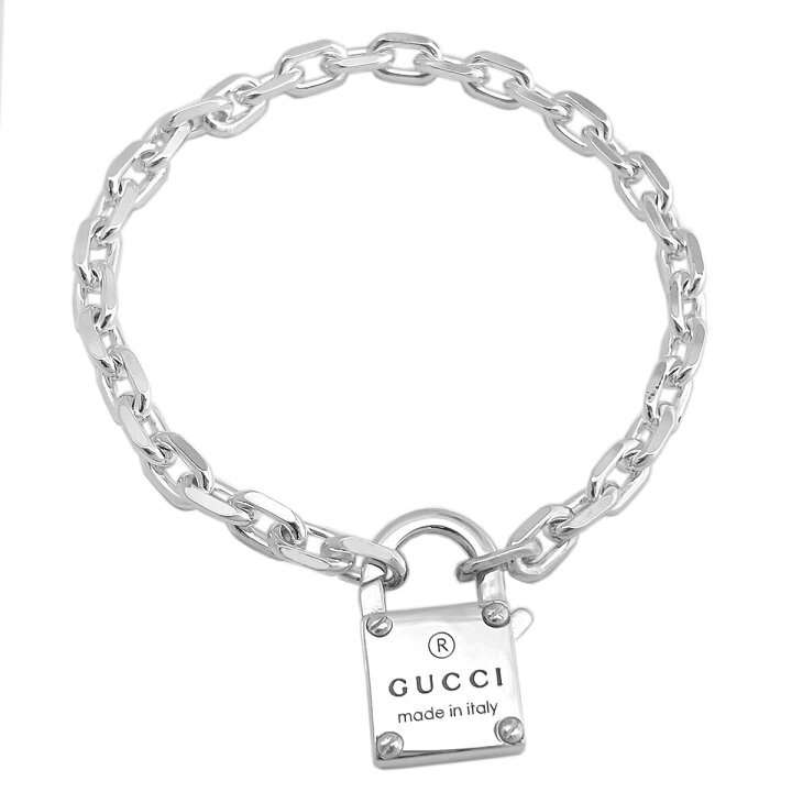 楽天市場】グッチ GUCCI トレードマーク パドロック付 チェーン