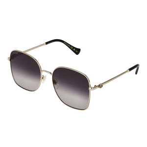 �O�b�` GUCCI �T���O���X �A�C�E�F�A UV�J�b�g GG1143S-001 �X�N�G�A�^ ���f�B�[�X �u���b�N+�S�[���h+�O���[