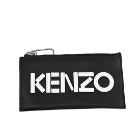 ケンゾー KENZO カードケース コインケース F965PM506L46 99 KONTRAST ZIP CARDHOLDER カードホルダー KENZOロゴ ファスナー小銭入れ BLACK ブラック＋ホワイト