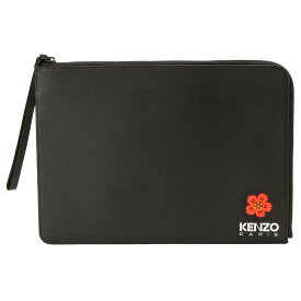 ケンゾー KENZO クラッチバッグ ビッグポーチ セカンドバッグ ハンドポーチ FD55PM402L43 043 99 KENZO CREST LARGE CLUTCH BAG ケンゾー クレスト BLACK ブラック