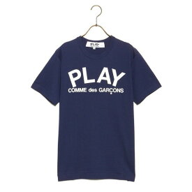【楽天スーパーSALE対象商品】コムデギャルソン COMME des GARCONS Tシャツ メンズ PLAY LOGO T-SHIRT プレイロゴ 半袖 AZ T176 051 NAVY×WHITE ネイビー×ホワイトロゴ