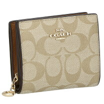 楽天市場】コーチ coach 2つ折り 財布 ライトカーキの通販