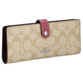 コーチファクトリー COACH FACTORY 財布 長財布 小銭入れなし CH414 SVVSR レディース メンズ ベージュ