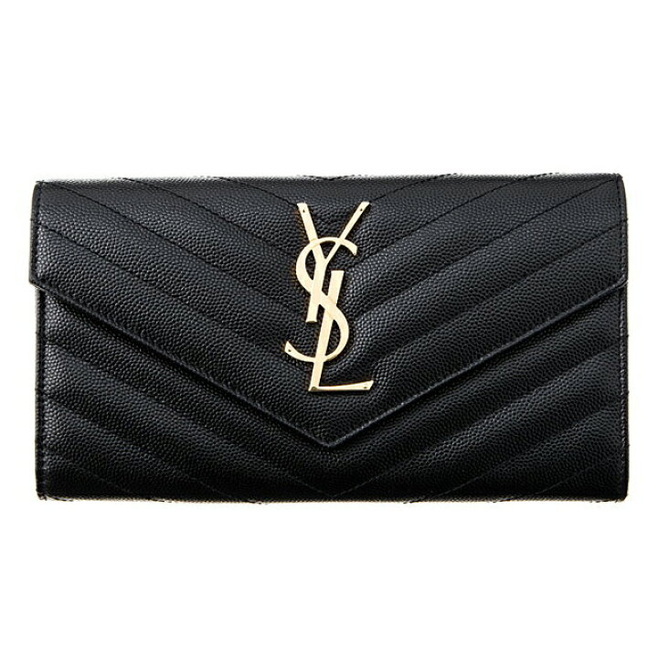 楽天市場】サンローラン SAINT LAURENT 二つ折り長財布 レディース 長  