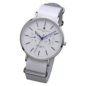 サルバトーレマーラ Salavatore Marra 腕時計 SM15117-SSWHBL クオーツ 腕時計 メンズ レディース レザーベルト アナログ表示 日常生活防水 男女兼用 時計