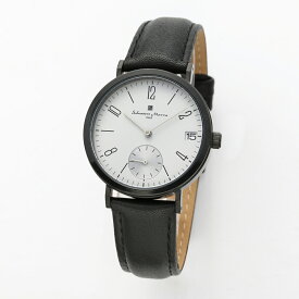 サルバトーレマーラ Salavatore Marra 腕時計 SM21110-BKGY クオーツ 腕時計 メンズ レディース レザーベルト アナログ表示 日常生活防水 男女兼用 時計
