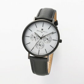サルバトーレマーラ Salavatore Marra 腕時計 SM22102-BKGY クオーツ 腕時計 メンズ レディース レザーベルト アナログ表示 日常生活防水 男女兼用 時計