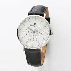 サルバトーレマーラ Salavatore Marra 腕時計 SM22102-SSWH クオーツ 腕時計 メンズ レディース レザーベルト アナログ表示 日常生活防水 男女兼用 時計