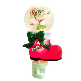 【※アウトレット※】ジーティーエス GTS フットライト クリスマス GTS702-X1 スノーマン 雪だるま ブーツ ナイトライト ウォータードーム スノードーム 装飾 インテリア 飾り デコレーション 足元灯 玄関 リビング 寝室 室内用