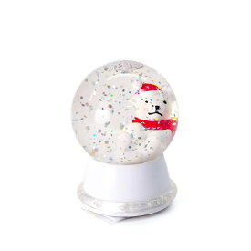 GTS ジーティーエス ミニバディー ホワイトベアインスノードーム XTN410BR クリスマス 置物 飾り ディスプレイ 雑貨 クリスマスプレゼント ギフト シロクマ 白熊