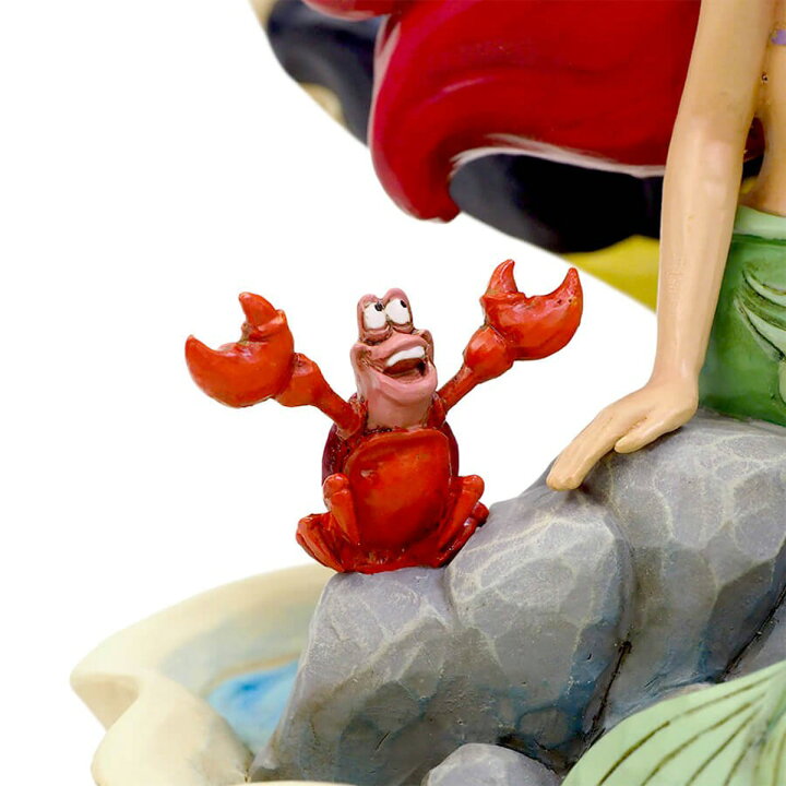 人気特価激安 ジム ショア Jim Shore ディズニー トラディション Disney Traditions リトルマーメイド 25周年アニバーサリーモデル レッド ブルー系マルチカラー 置物 インテリア 木彫り調フィギュア Tonna Com