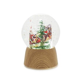 ジーティーエス GTS ミニバディー サンタオンスレイ ウッド クリスマス XTN604ST サンタクロース トナカイ キラキラ ラメ 置物 インテリア