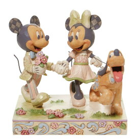 ジム ショア Jim Shore ディズニートラディション Disney Traditions ミッキー＆ミニー ホワイトウッドランド フィギュア 置物 人形 6010101 プルート インテリア