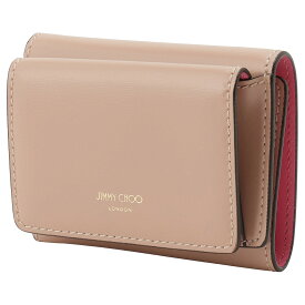 ジミーチュウ JIMMY CHOO 財布 三つ折り財布 折りたたみ財布 小銭入れ付き ネモ 内外バイカラー bwjm00235l NEMO AYO BALLET PINK CANDY PINK LIGHT GOLD レディース バレエピンク+キャンディピンク