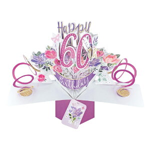 ZJhlC`[ SECOND NATURE |bvAbvJ[h O[eBOJ[h Happy 60th Birthday POP193 nbs[o[Xf[ a җ 60 bZ[WJ[h Cxg