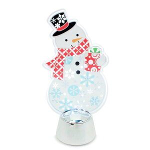 【※アウトレット※】フラッシングライト シルエットスノーマン S クリスマス スノーマン 飾り LED スノーマンイルミネーション 人形 ledカラフルスノーマン 玄関 スノーマンイルミネーショ