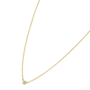 ティファニー TIFFANY&Co. ネックレス 一粒ダイヤ ゴールド 新品 ダイヤ 一粒 ミニ バイザヤード ペンダント 1粒ダイヤモンド シンプル レディース ブランド アクセサリー ダイヤモンド 母の日