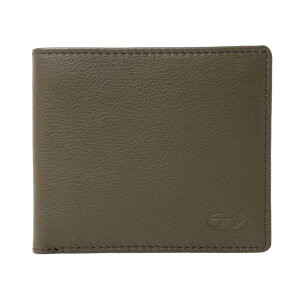 ディーゼル DIESEL 二つ折り財布 X08424 P0685 H9032 HIRESH S HISSU 小銭入れ付き 二つ折り 財布 メンズ オリーブ系+オレンジ