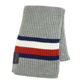 トミーヒルフィガー TOMMY HILFIGER マフラー H8C83248 GLOBAL STRIPE RIB SCARF グローバル ストライプ リブ スカーフ 070 CHARCOAL HEATHER 灰 グレー