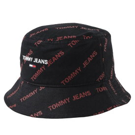 トミーヒルフィガー ジーンズ TOMMY HILFIGER JEANS バケットハット 帽子 AM0AM08246 0JG メンズ レディース ユニセックス ブラック+ピンク