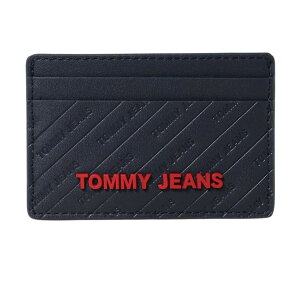 トミーヒルフィガー ジーンズ TOMMY HILFIGER JEANS 名刺入れ パスケース 薄型 AW0AW10683 C87 メンズ レディース ユニセックス ネイビー