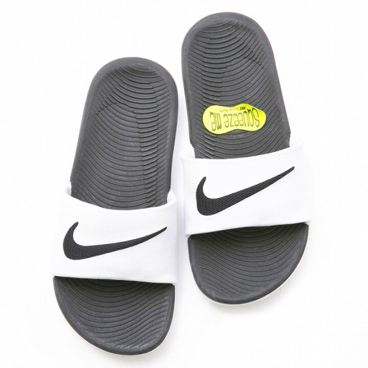 楽天市場 ナイキ Nike スリッパ シャワーサンダル スポーツサンダル キッズ ジュニア レディース 子供用 女性用 100 Kawa Slide Gs Ps ホワイト ブランド ベナッシ シンプル おしゃれ オフィス ゴムスリッパサンダル ぺたんこ 室内用 室内 ベルクロ スポーツ