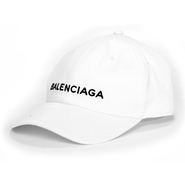 超安い】 ホワイト ベースボールキャップ balenciaga - キャップ 