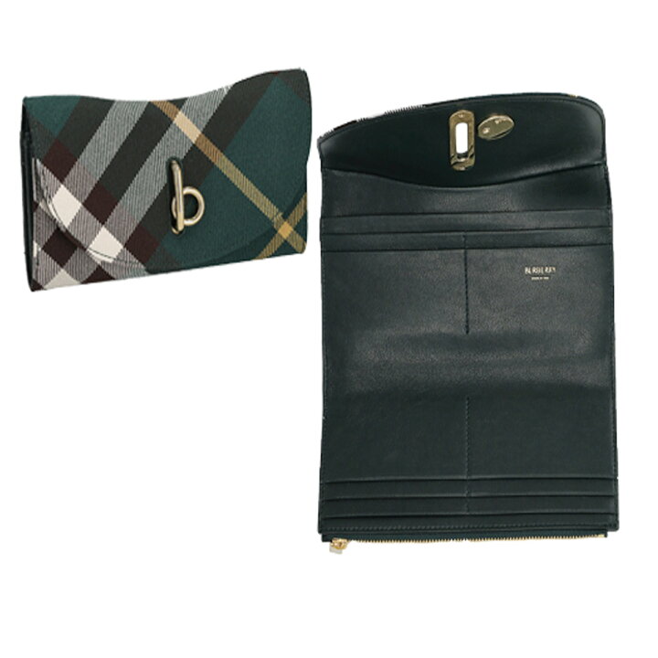 楽天市場】バーバリー BURBERRY 財布 長財布 フラップ式長財布 かぶせ  