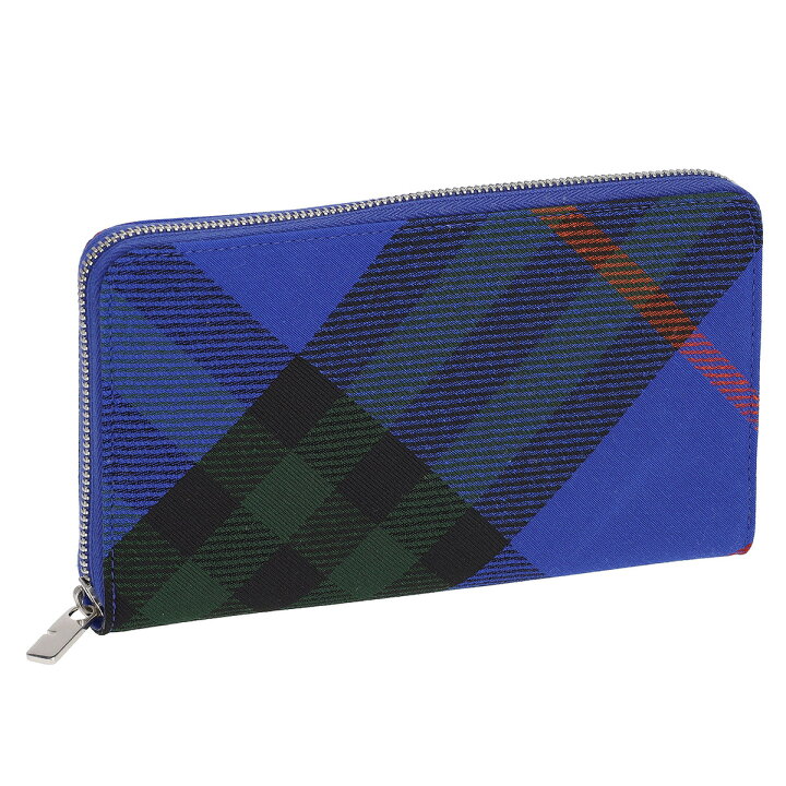 バーバリー Burberry 長財布 ラウンドジップ チェック インポート 